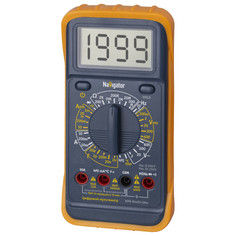 Мультиметры мультиметр NAVIGATOR 6LR61 цифровой 11 функций индикатр оранжевый