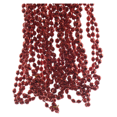 Бусы новогодние бусы Алмазы 5ммх2,7м пластик красный Kaemingk