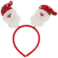 Ободки, обручи, рожки карнавальные ободок-рожки Санты 22,5см Волшебная страна