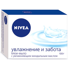 Мыло кусковое мыло NIVEA Увлажнение и забота, 100 г
