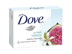 Мыло кусковое мыло DOVE Инжир и лепестки апельсина, 135 г