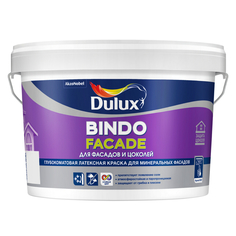 Краски и эмали фасадные краска фасадная Dulux Bindo Facade BW в/д 2,5л белая, арт.5258984