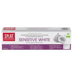 Пасты зубные паста зубная SPLAT Professional Sensitive White, 100 мл