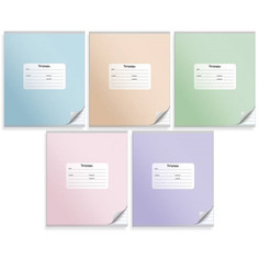 Тетради тетрадь 12л клетка А5 SILWERHOF Школьная яркая