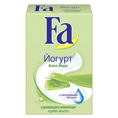 Мыло кусковое мыло FA Yoghurt Алоэ Вера, 90 г