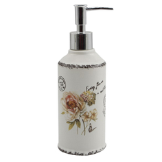 Дозаторы дозатор для жидкого мыла VITARTA Fleurs керамика пластик бежевый