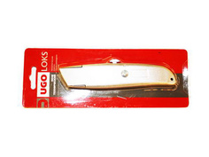 Ножи строительные нож трапециевидный UGO LOKS 20мм металлический корпус