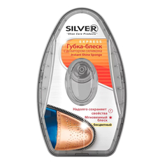 Губки для обуви губка для обуви SILVER Блеск, бесцветная, антистатический эффект, с дозатором силикона