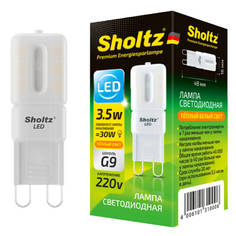 Лампы светодиодные лампа светодиодная SHOLTZ 3Вт G9 375лм 2700K 220В капсула