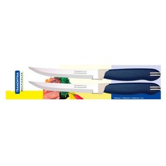 Ножи кухонные нож TRAMONTINA Multicolor 2шт 12,5см для стейка нерж.сталь, пластик