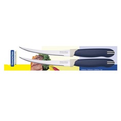 Ножи кухонные нож TRAMONTINA Multicolor 2шт 12,5см для томатов и цитрусовых нерж.сталь, пластик