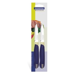 Ножи кухонные нож TRAMONTINA Multicolor 2шт 7,5см для овощей нерж.сталь, пластик