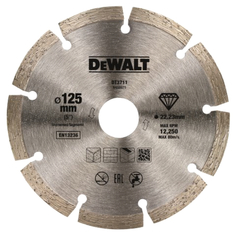 Диски отрезные алмазные диск алмазный DEWALT 125х22,2x1,8 мм, сегментный