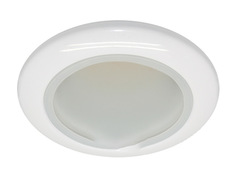 Светильники точечные влагозащищенные круглые светильник встраиваемый DE FRAN Fisheye IP44 GU5.3 белый
