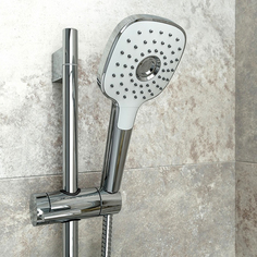 Лейки для душа насадка душевая IDDIS 112мм 3 режима хром/белый