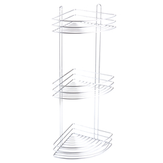 Полки для ванной комнаты полка для ванной угловая 3-х ярусная OFELIS Nima хром