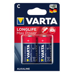 Батарейки, аккумуляторы, зарядные устройства батарейка VARTA LONGLIFE MAX POWER С блистер 2шт