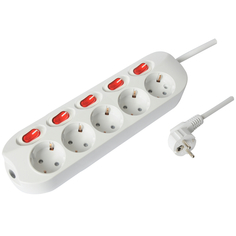 Удлинители бытовые удлинитель бытовой СТАРТ 1,5м 5-местный с/з 3х1кв мм белый