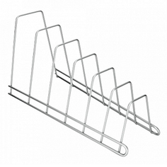 Вешалки и крючки кухонные держатель для крышек METALTEX Cricket 6 секций нерж.сталь, полимерное покрытие серебряный