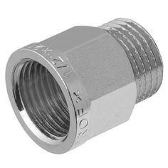 Фитинги удлинитель 1/2"х20мм ВР-НР никель латунь MPF