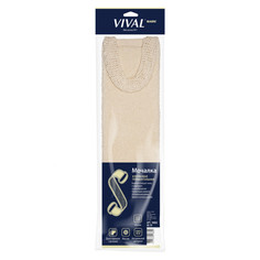 Губки и мочалки для тела мочалка VIVAL хлопковая, прямоугольная
