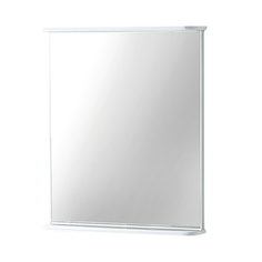 Зеркала для мебели зеркало с полкой АКВАЛЬ Ипсилон 60 см белое