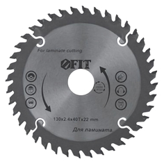 Полотна для дисковых пил диск пильный FIT по ламинату 160х20мм 40 зубьев F.It