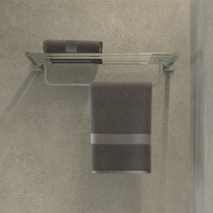 Полки для ванной комнаты полотенцедержатель ARTWELLE Hagel с нижним держателем 60 см хром