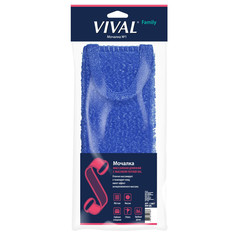 Губки и мочалки для тела мочалка VIVAL XXL массажная, длинная, с вертикальной петлей