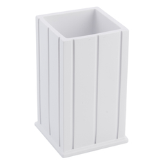 Стаканы для ванной стакан для зубных щеток VITARTA Provence полирезин хром белый