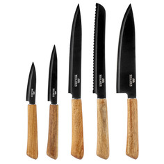 Ножи кухонные в наборах набор ножей WALMER Master 6 предметов в дерев. подставке нерж.сталь, акация