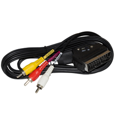 Кабели кабель SCART-3RCA LINCOM LIN-21A-015 перекл. напр. сигнала 1,5м черн.