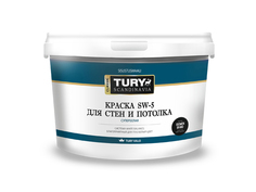 Краски для стен и потолков краска TURY ICE SW-5 2,4кг супербелая, арт.С/б SW 5 2,4