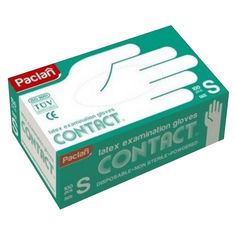 Перчатки одноразовые перчатки PACLAN Contact латексные размер S 100шт