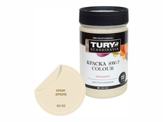 Краски для стен и потолков краска в/д TURY SW-7 Colour для стен и потолков 0,4кг кр.-брюле, арт.КрВДSW70,4КБ