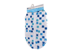 Коврики и наклейки антискользящие для ванной коврик для ванны, 69х39 см, антискользящий, голубые Квадраты, Ofelis