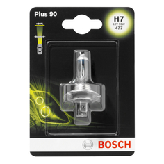 Лампы для фар автомобиля лампа BOSCH H7 12В 55Вт Plus 90%