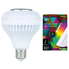 Лампы светодиодные лампа REV музыкальная LED RGB E27 с Bluetooth колонкой и пультом