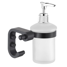 Дозаторы дозатор для жидкого мыла LEDEME L5527 настенный черный