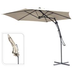Зонты от солнца зонт от солнца d300см h2,45м серо-коричневый полиэстер Koopman