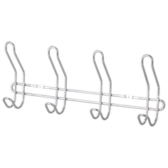 Крючки и планки для ванной комнаты планка с 4 крючками РЫЖИЙ КОТ 31,5х13х5см хром металл