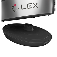 Чайники чайник LEX LX-3001-1 2200Вт 1,7л стекло черн./сереб.