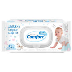 Салфетки для детей салфетки влажные SMART Comfort Baby с клапаном 54шт детские