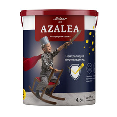 Краски для стен и потолков краска в/д HOLZER Neo Azalea база BW для стен и потолков 4,5л белая, арт.6289