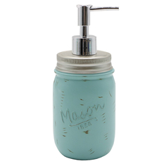 Дозаторы дозатор для жидкого мыла VITARTA Mason полирезин пластик бирюзовый