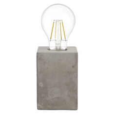 Настольные лампы декоративные лампа настольная EGLO PrestWick 1х60Вт E27 керамика серый