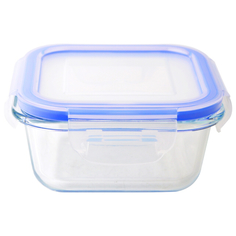 Контейнеры для СВЧ и холодильника контейнер для продуктов MALLONY Cristallino, 0,53 л, 14,2х14х6,7 см, квадратный, жаропрочное стекло, пластик