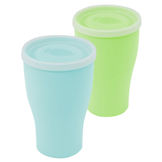 Стаканы, кружки пластмассовые стакан АРХИМЕД 500мл с крышкой пластик микс цвета