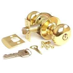 Ручки-кнобы с механизмом ручка дверная AVERS 6082-01 кноб золото ключ/фиксатор