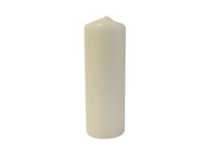Свечи-столбики, фигурные свеча-столбик PAP-STAR 20х7см кремовый 32ч/г без аромата